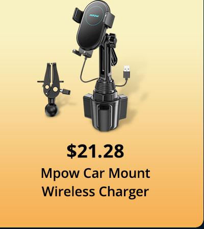 $23.99 Mpow Car Mount Wireless Charger