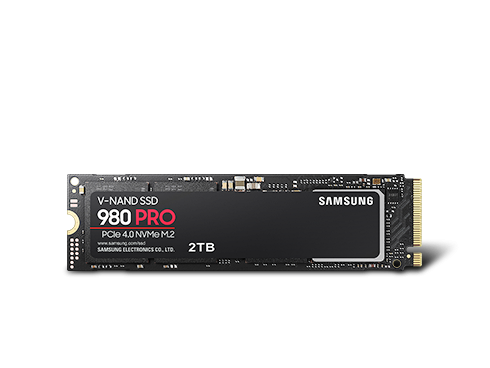 SAMSUNG 980 PRO M.2 2280 2TB PCIe Gen 4.0 x4, NVMe 1.3c Samsung V-NAND Internal Solid State Drive (SSD) MZ-V8P2T0B/AM