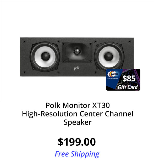 Polk Monitor XT30 High-Resolution Center Channel Speaker