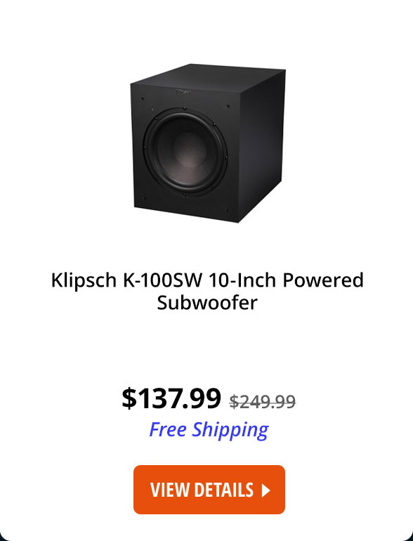 Klipsch K-100SW 10-Inch Powered Subwoofer