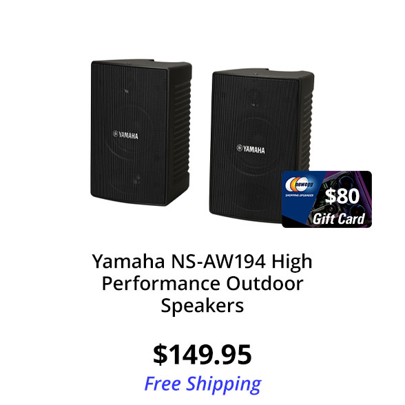 Yamaha NS-AW194 High Performance Outdoor Speakers