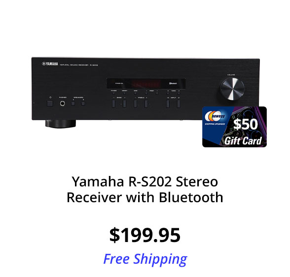 Yamaha R-S202 Stereo Receiver with Bluetooth