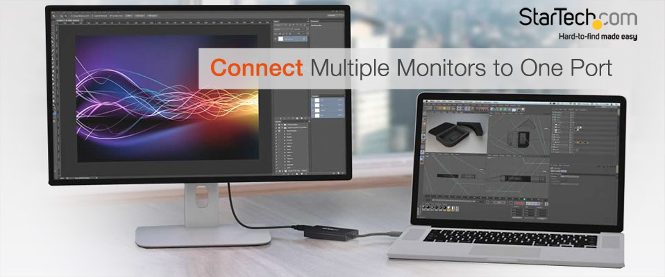 Connect Multiple Monitors To One Port Newegg Com