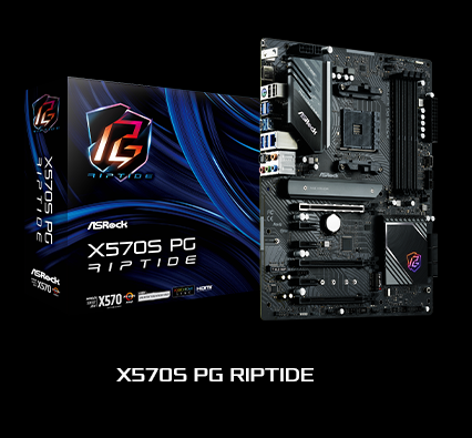 ASRock X570S PG RIPTIDE AM4 AMD X570 SATA 6Gb/s ATX AMD Motherboard