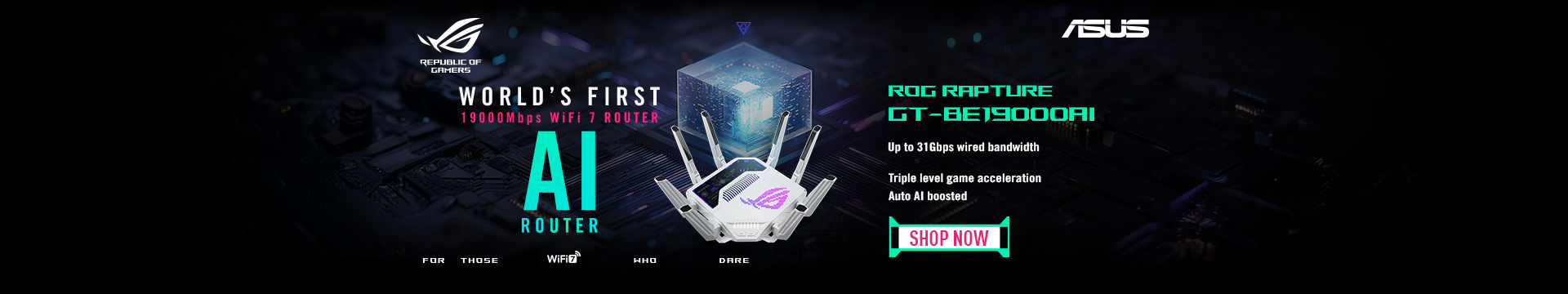 ASUS ROG GT-BE19000AI Router