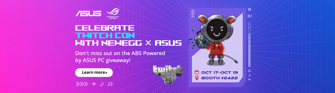 Celebrate Twitch Con with Newegg x ASUS