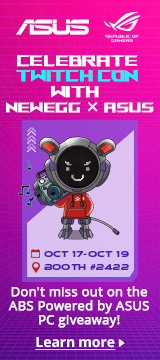 Celebrate Twitch Con with Newegg x ASUS