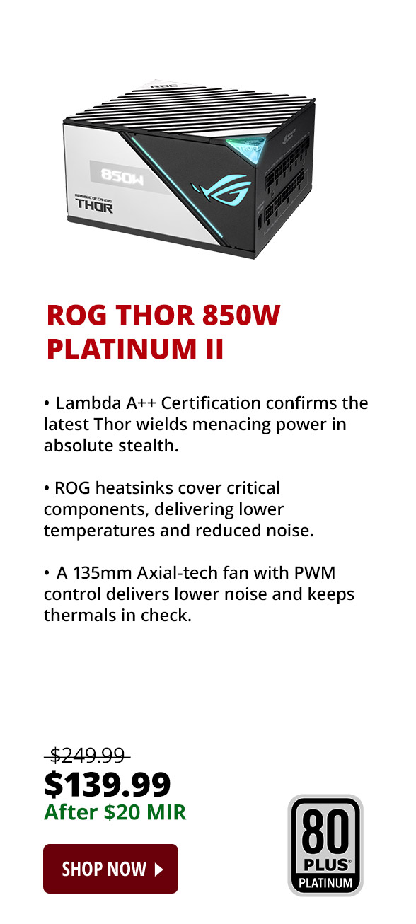 ROG Thor 850W Platinum II