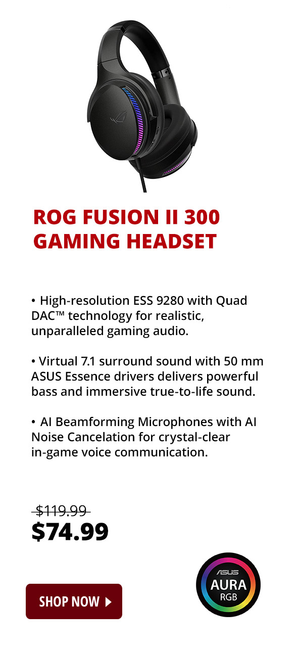 ROG Fusion II 300 Gaming Headset