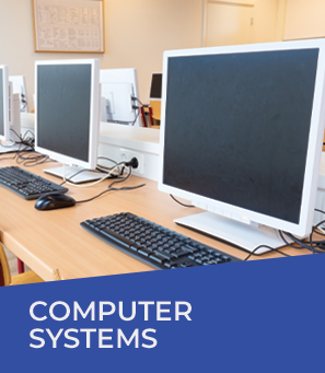 Desks with computers