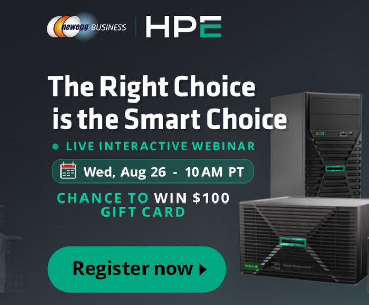 HPE Smart Choice - The Right Choice is the Smart Choice. Live interactive webinar, Wed Aug 26 at 10 AM PT.