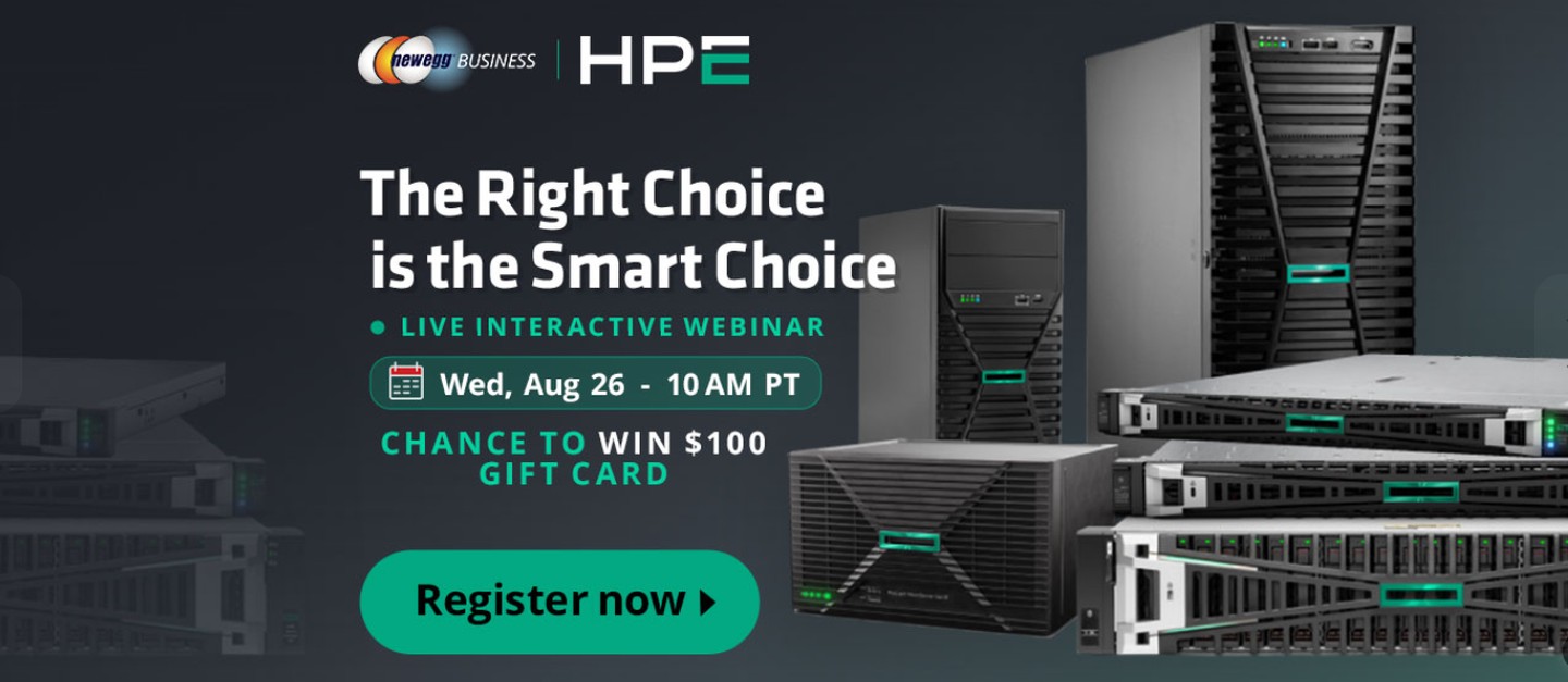 HPE Smart Choice - The Right Choice is the Smart Choice. Live interactive webinar, Wed Aug 26 at 10 AM PT.