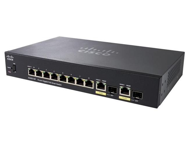 SG250-10P 10-Port Gigabit PoE Smart Switch