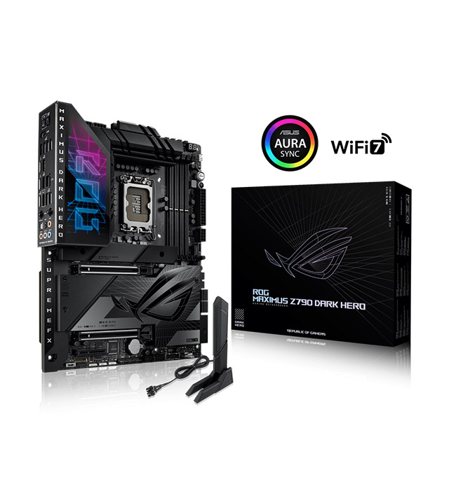 ASUS ROG Maximus Z790 Dark Hero (WiFi 7) LGA 1700(14th,13th,12th Gen) DDR5 ATX gaming motherboard 