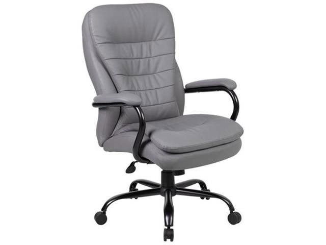 Boss B991-GY Heavy Duty Double Plush CaressoftPlus Chair