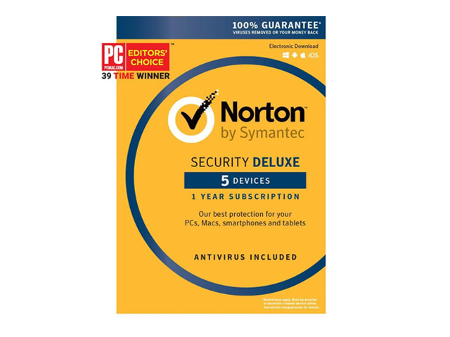 Symantec Norton Security Deluxe - 5 Devices (Small Box)