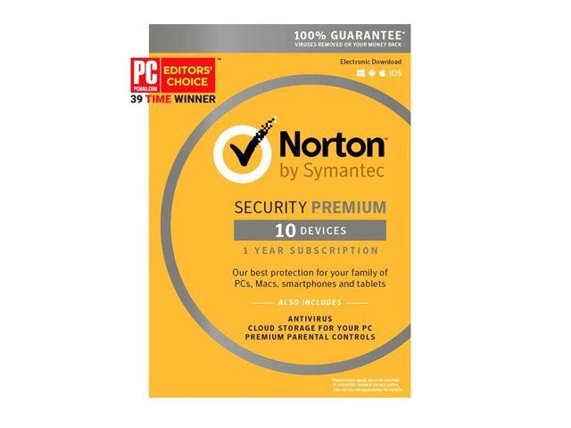 Symantec Norton Security Premium - 10 Devices (Small Box)