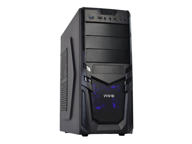 VIVO ATX Mid Tower Computer Gaming PC Case Black / 4 Fan Mounts, USB 3.0 Port (CASE-V01)