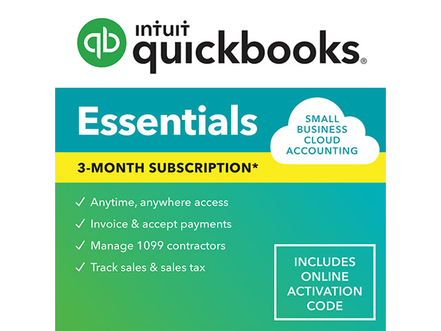 Intuit QuickBooks Online Essentials 3-Month Subscription