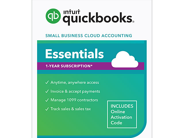 Intuit QuickBooks Online Essentials 1-Year Subscription