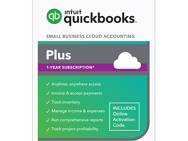 Intuit QuickBooks Online Plus 1-Year Subscription
