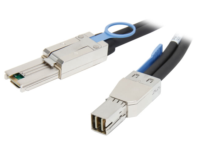 SANS DIGITAL CB-SAN-44TO881M mini-SAS HD to mini SAS (SFF-8644 to SFF-8088) Cable