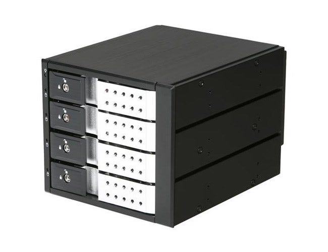 iStarUSA BPN-DE340SS-SILVER 3 x 5.25 in to 4 x 3.5 in SAS / SATA Trayless Hot-Swap Cage