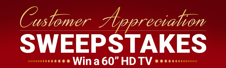 customer appreciation sweepstakes