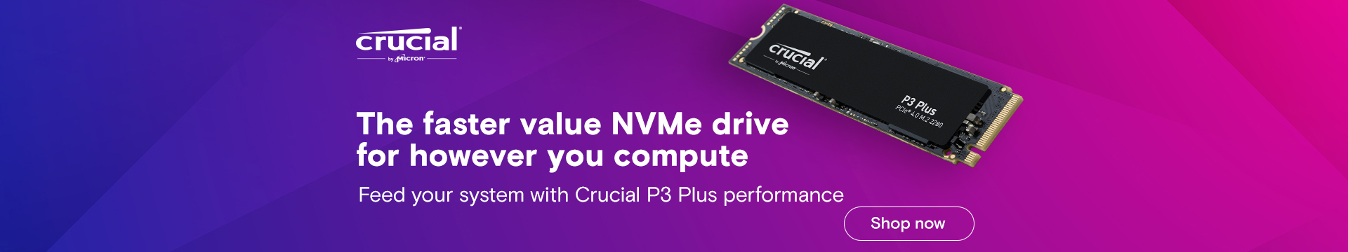 The faster value MVMe drive for however you compute