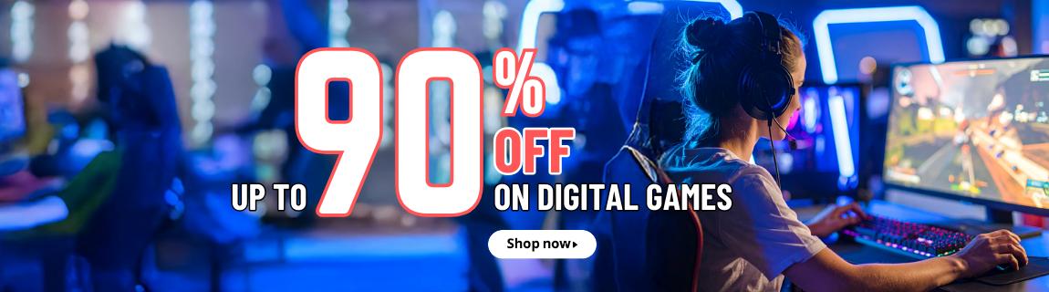 Up to 90% off on digital games