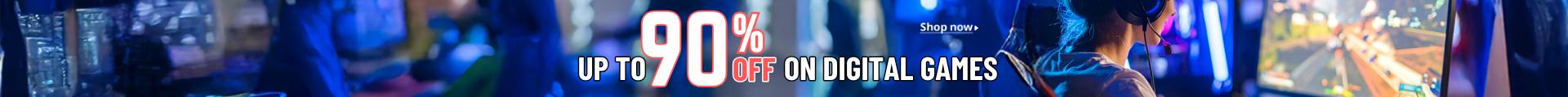 Up to 90% off on digital games