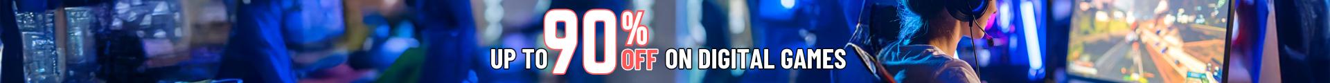 Up to 90% off on digital games