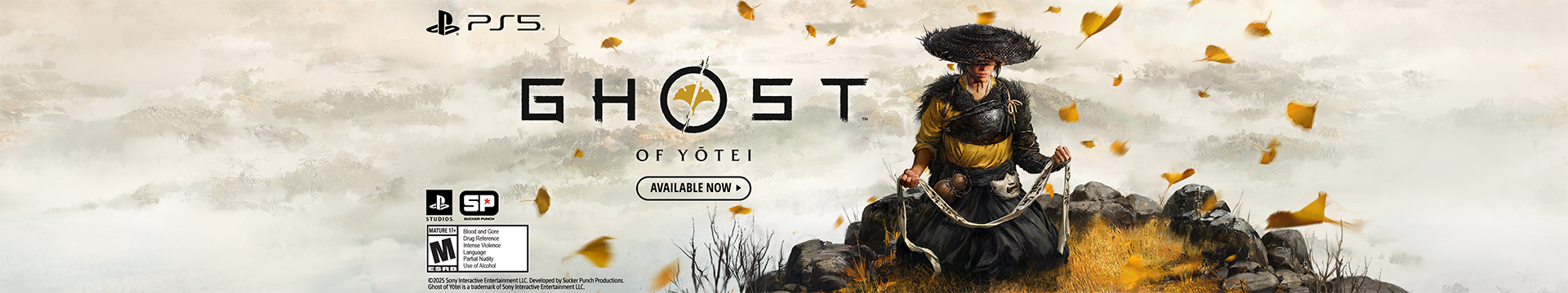 PS5 Ghost of Yotei Banner