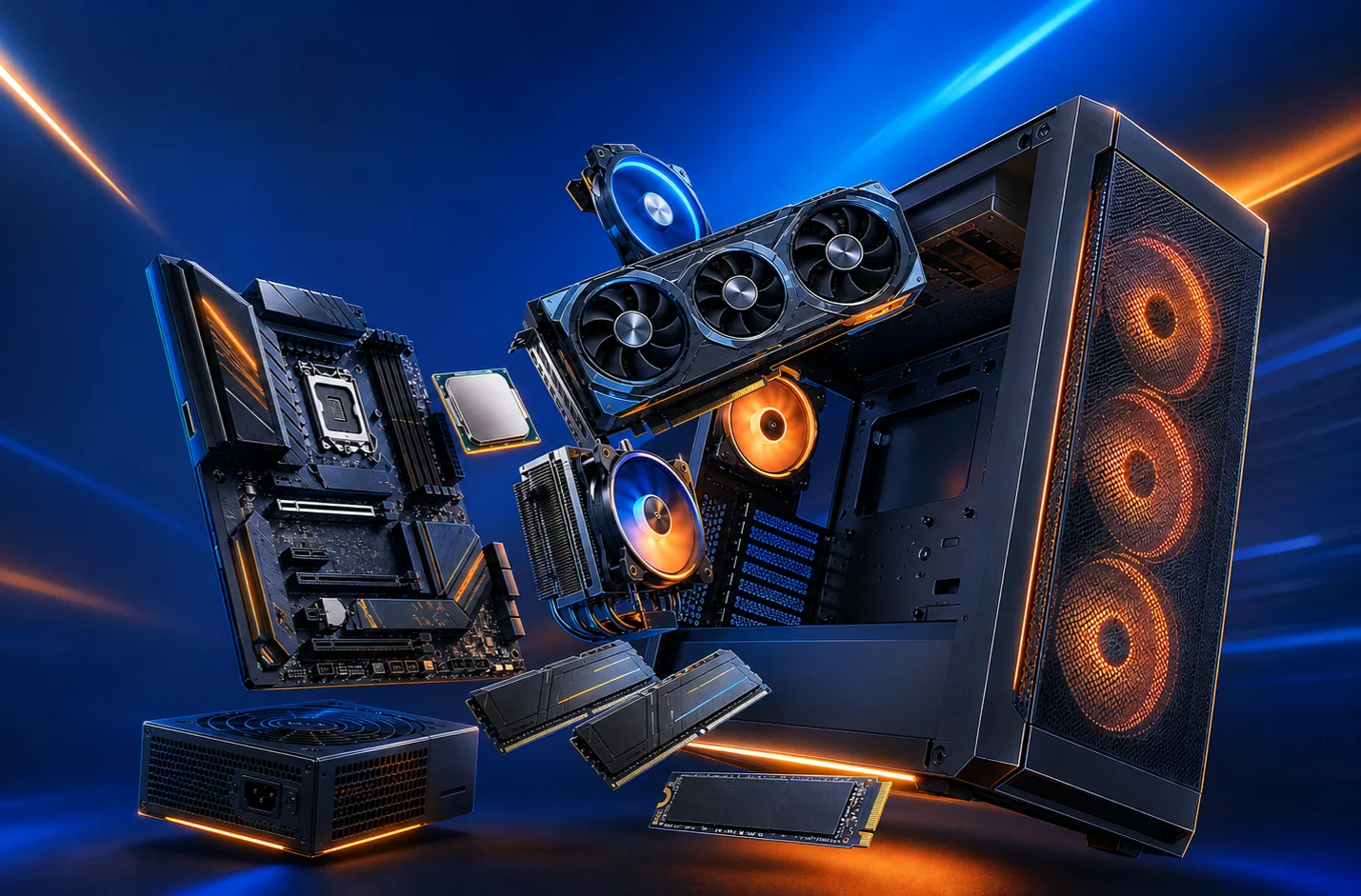 Custom PC components — build part by part with PC Builder