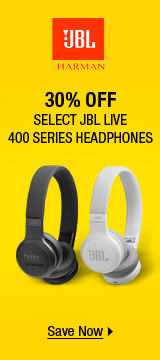 30% off Select JBL Live 400 Series Headphones