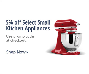 5% OFF SELECT SMALL KITCHEN APPLIANCES