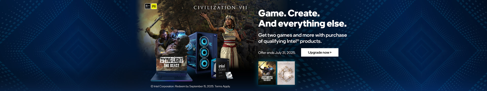 Game. Create. And everything else.