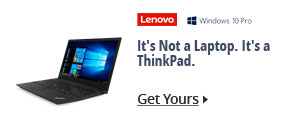 It's Not a Laptop.  It's a ThinkPad.