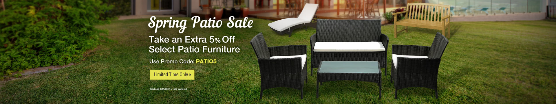 Spring patio sale