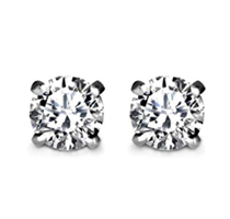 1/2 cttw Diamond 14K White Gold Stud Earrings