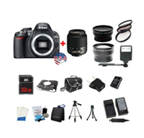 Nikon D3100 DSLR Camera Bundle