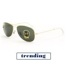 Ray-Ban Cockpit Aviator Metal Sunglasses (2 Options)