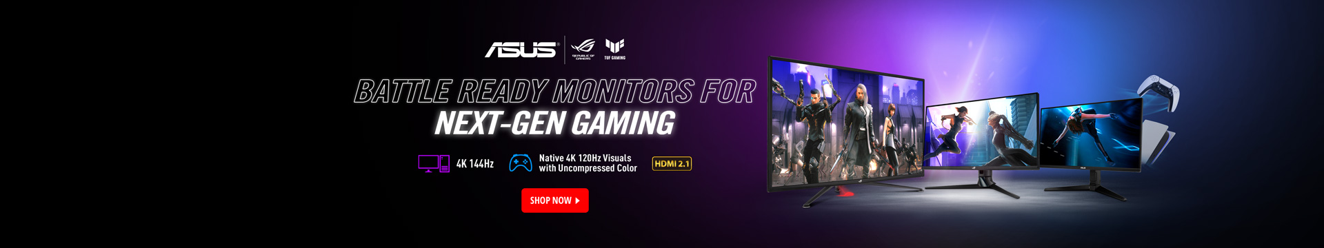 Battle ready monitors for next-gen gaming