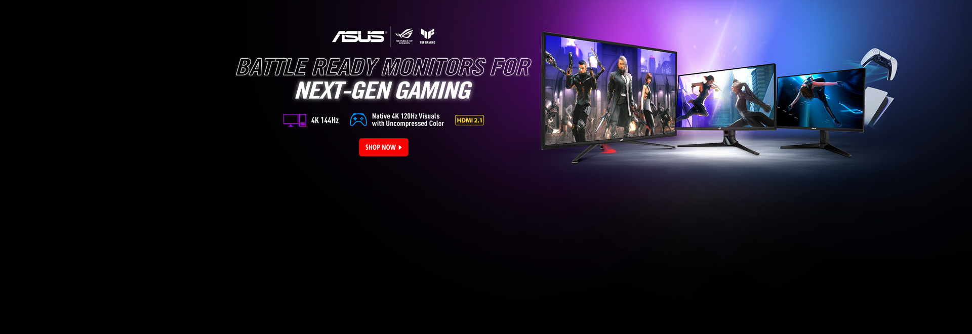 Battle ready monitors for next-gen gaming