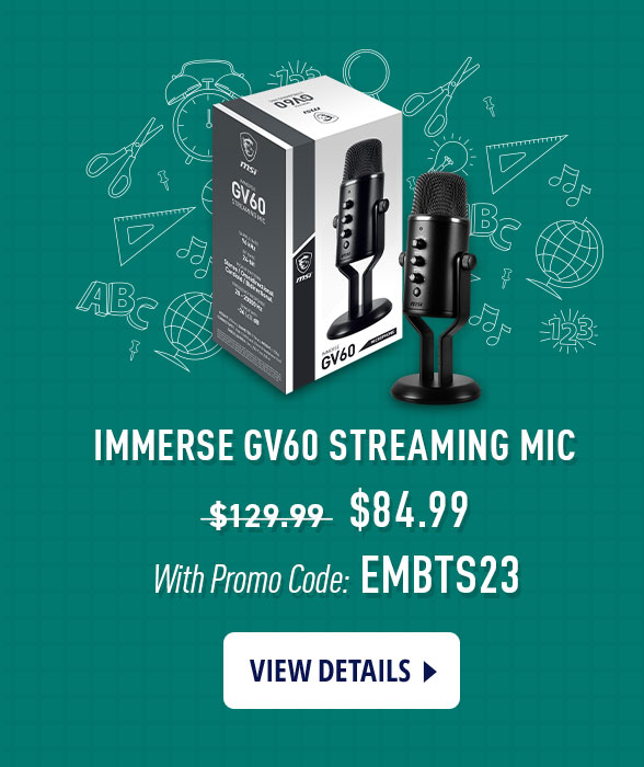 MSI IMMERSE GV60 Streaming MIC