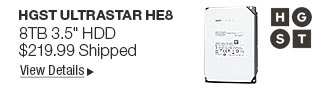 Newegg Flash - HGST Ultrastar He8 8TB 3.5" HDD