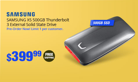 SAMSUNG X5 500GB Thunderbolt 3 External Solid State Drive