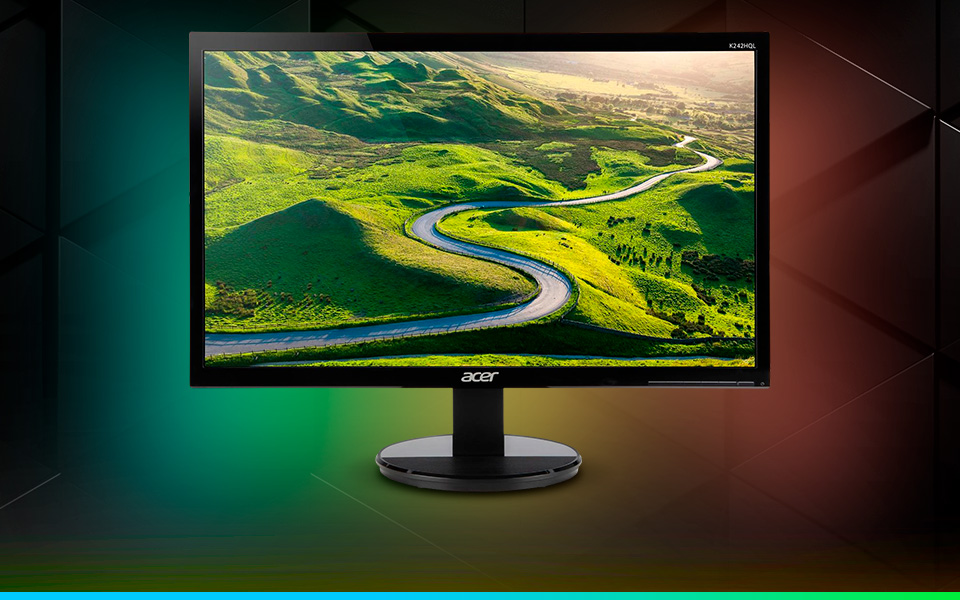 Acer K242HQL bid UM.UX2AA.001 23.6in Full HD 1920 x 1080 5 ms 60 Hz D-Sub, DVI, HDMI LED Backlit Widescreen LCD Monitor