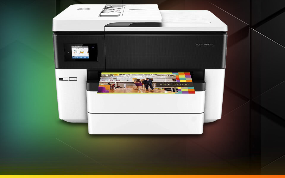 HP OfficeJet Pro 7740 Wide Format All-in-One Printer with Wireless & Mobile Printing (G5J38A)