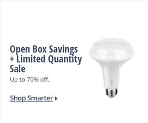 Open Box Savings + Limited Quantity Sale